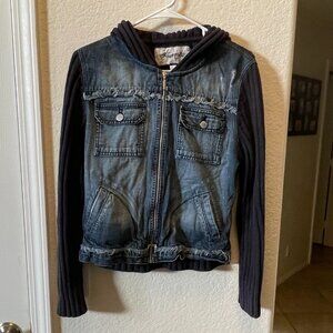 Next 1982 denim sweater jacket